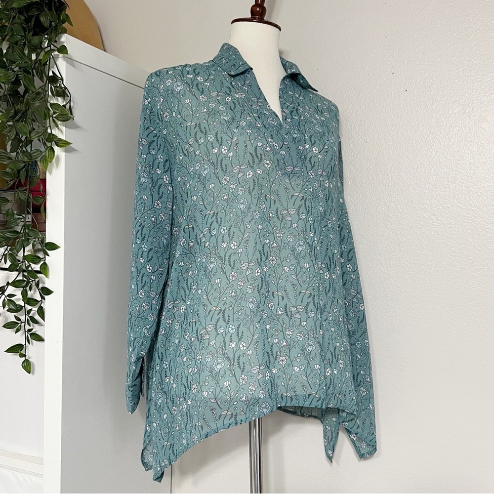 CAbi Women's Chase Field Off Flowers‎ Blouse Size XXS - Picture 5 of 12